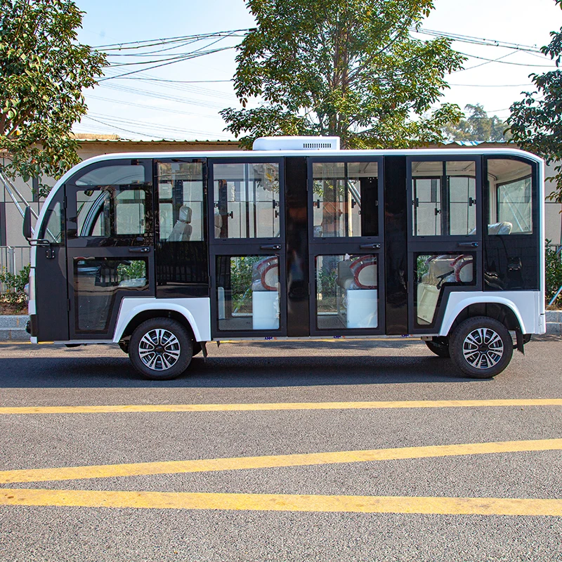 2022 city electric tourist sightseeing  car with 11 seats hot sale Scenic spot electric sightseeing bus