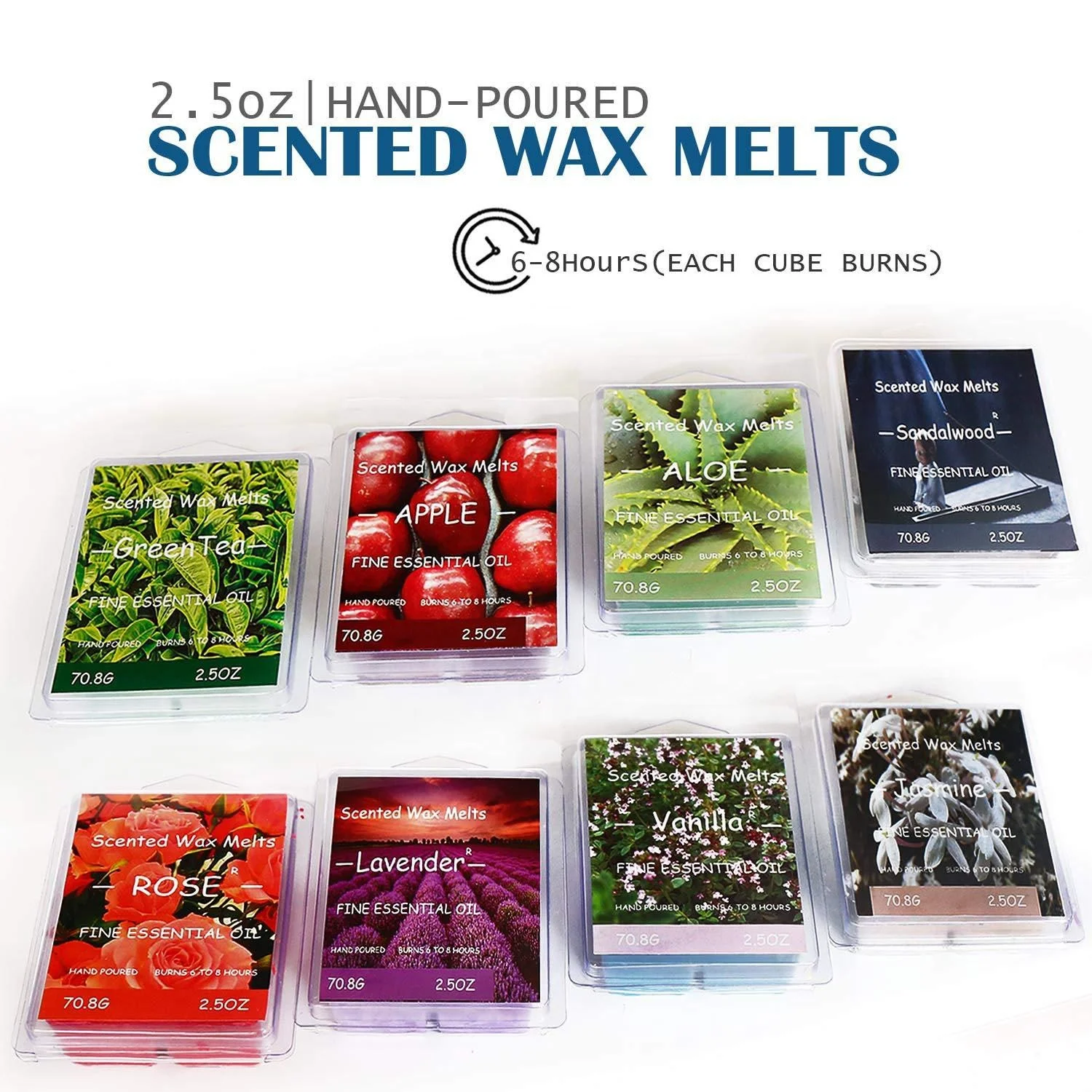 
Colorful Aroma Scented Soy Wax Melts in Clamshell Packaging 