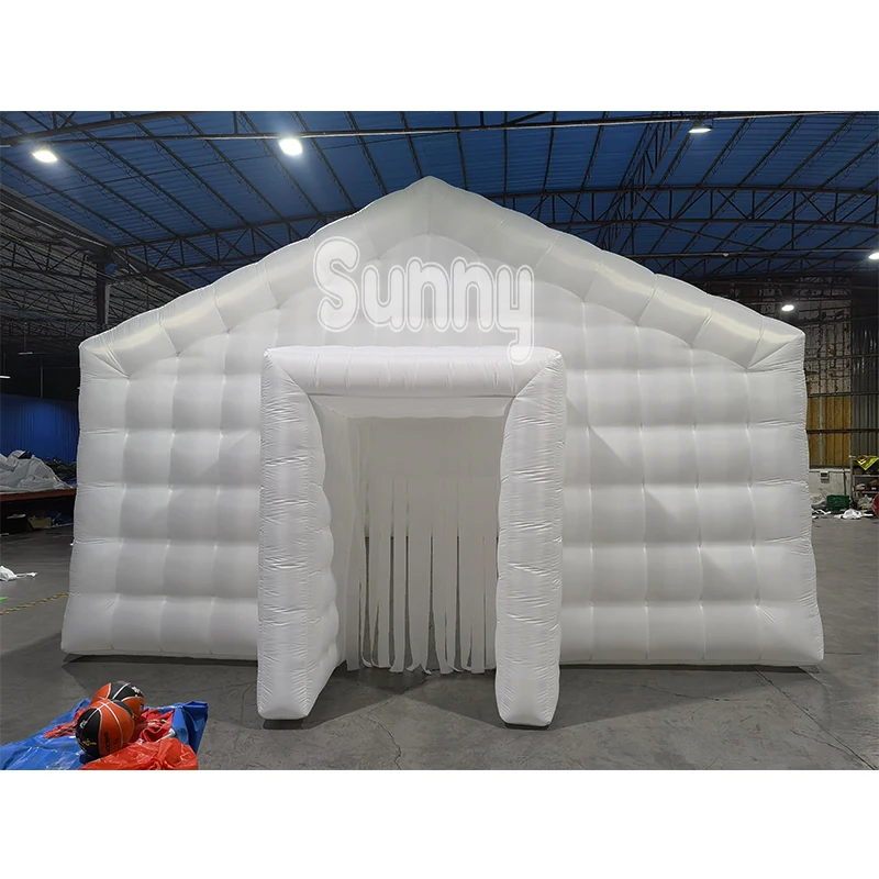 Коммерческий портативный всплывающий куб светодиодный свет диско-палатка для ночного клуба надувные палатки для мероприятий на открытом воздухе