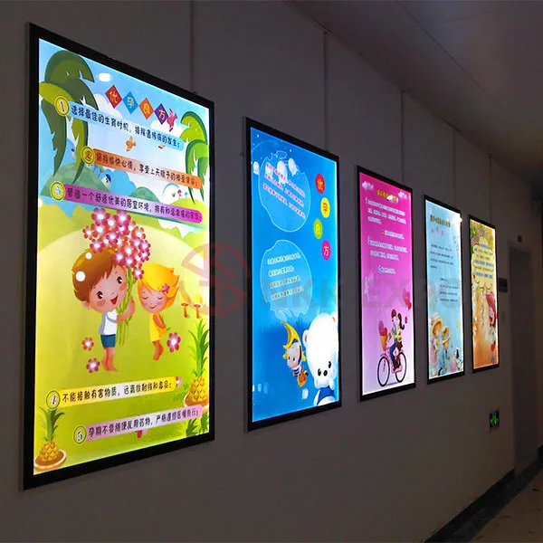 Светодиодный рекламный дисплей лайтбокс с двойной боковой подсветкой тканевый световой короб для выставочного стенда поставщик