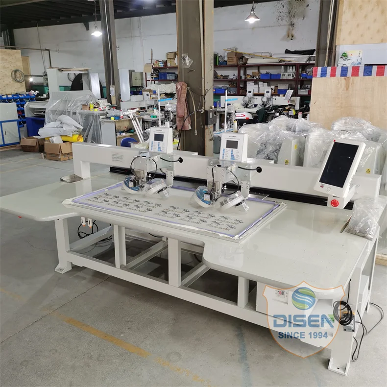 Factory Price Double Head Fabrics Automatic Hotfix Rhinestone Fixing Machine