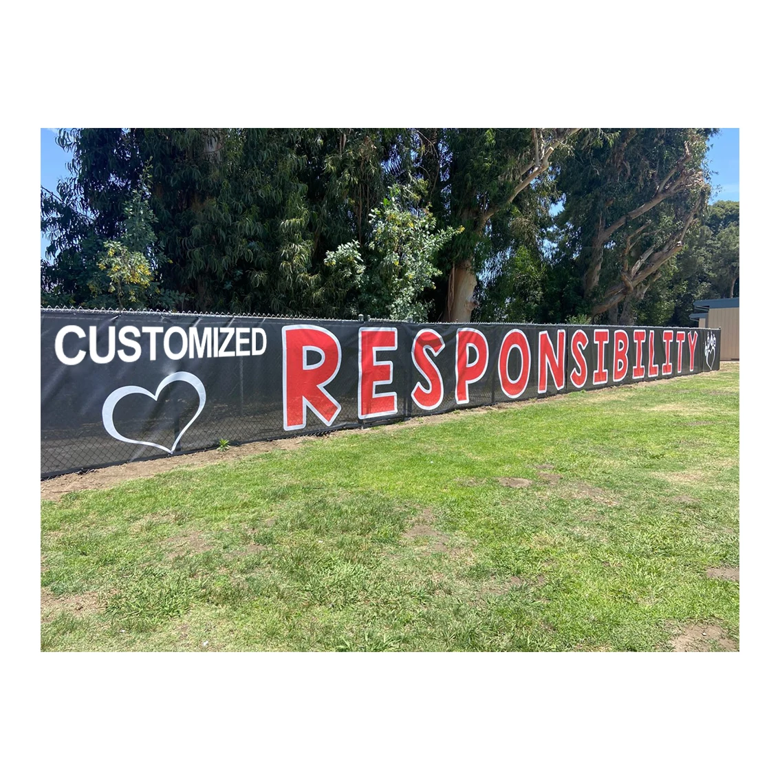 Outdoor Printed banners advertising outdoor happy birthday balloons banner mesh banner