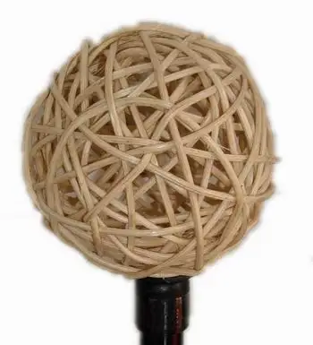 Rattan  Curtain Rod Finial Rattan Furniture Curtain Pipe end Cap Rattan Raw Material