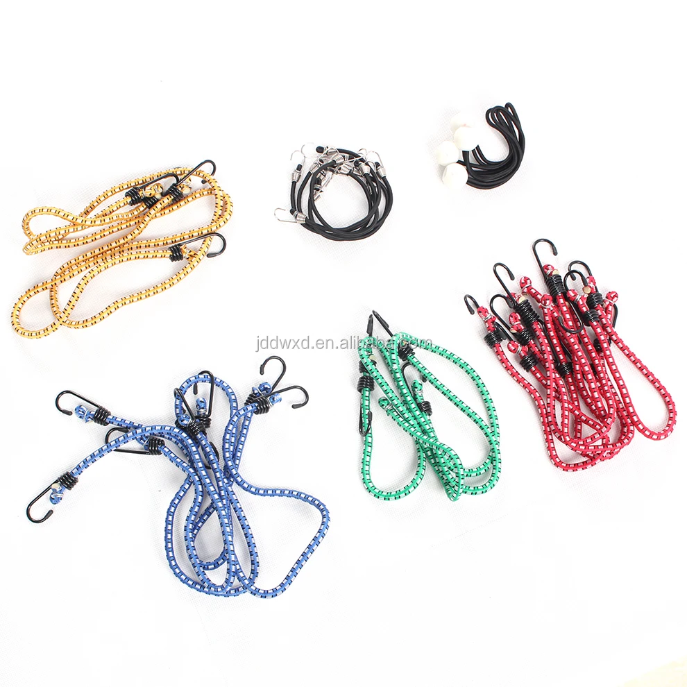 Эластичный шнур на заказ с металлическими крючками-прочные эластичные упаковочные веревки идеально подходят для мотоциклов и велосипедов