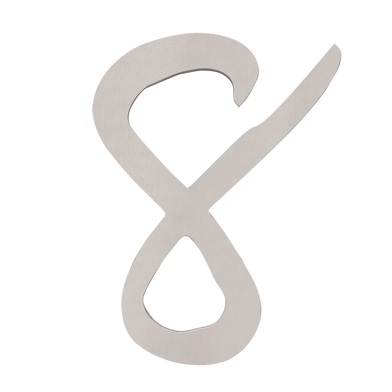 
Sophisticated Brushed Finish Aluminum House Number Hotel Room Number Sign 