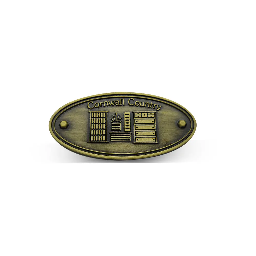 Competitive price durable embossed aluminum metal logo nameplate badge