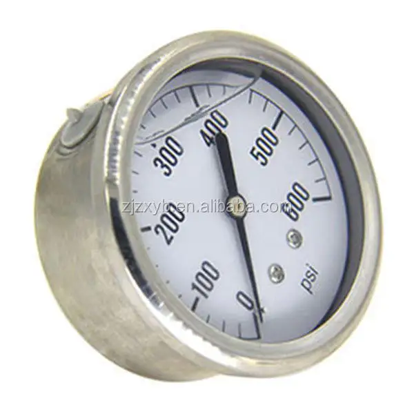 Factory Price Single Scale Glycerine Silicone Oil Liquid Filled Pressure Gauge