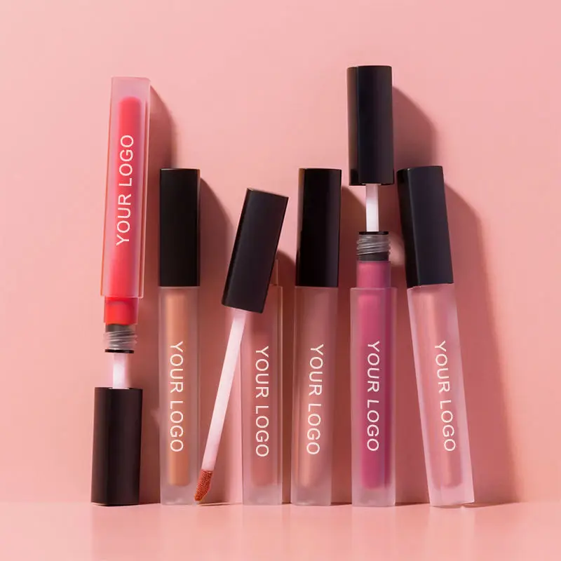 Wholesale velvet stay lip paint high pigment custom best seller professional private label vegan matte liquid lipstick