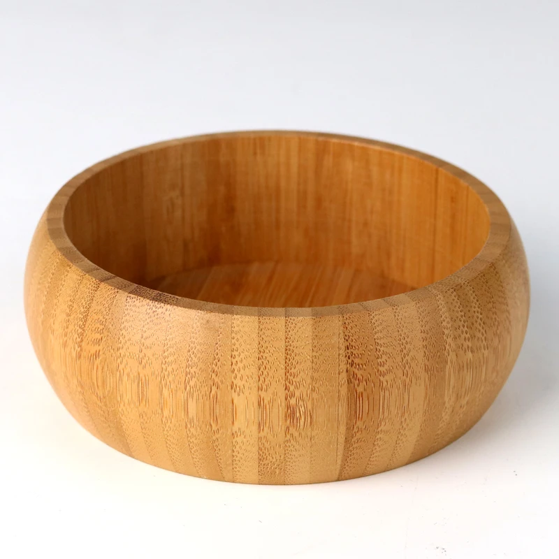 Multifunctional Eco Friendly Handmade Bamboo Wooden Creative Customized Christmas Vegetable Salad Bowl