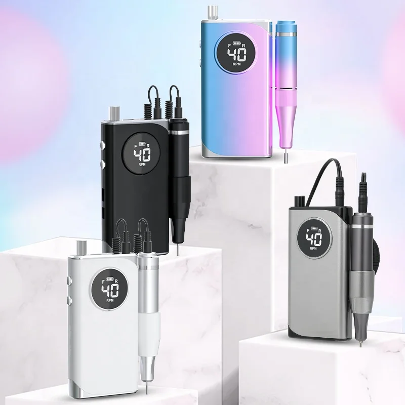 Iksbeauty Professional Electric Nail Drill Machine 40000rpm Strong To Remove Gel Polish Bit For Nails Micromotor Dental