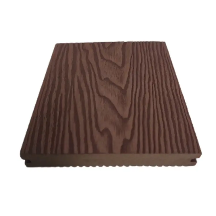 132*20MM exterior WPC decking board 3D wood embossed deck flooring outdoor garden