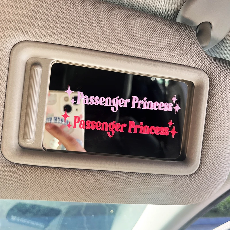 Passenger Princess Mirror Decorative Sticker Rearview Mirror Decals Personality Creative Sticker