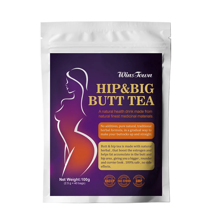 High Quality New Design Natural Herbal Hip&Big Butt Tea Effective Enhancement Sexy Firming Buttock Bigger Herbal Tea