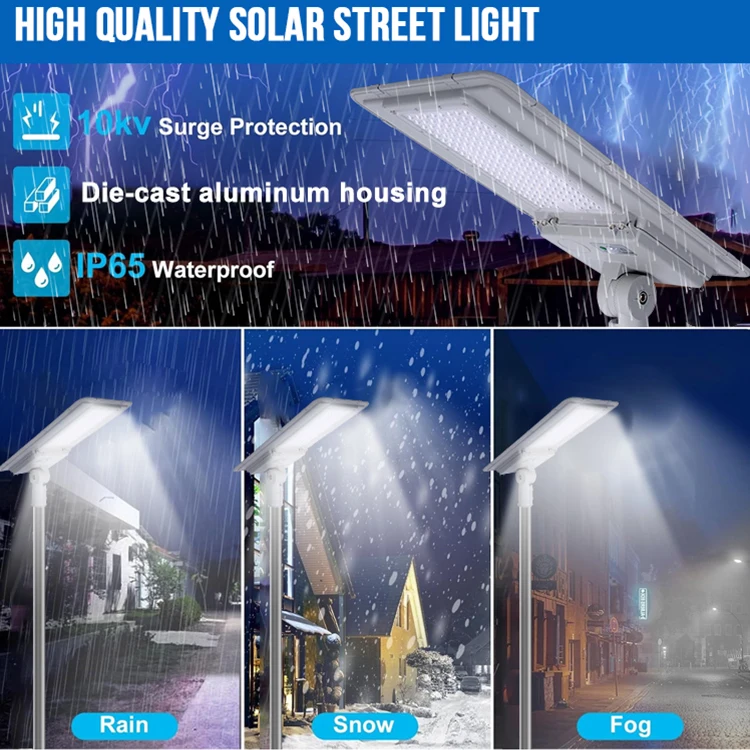 Energy Saving Ip65 Waterproof Aluminum Smd 60w 100w 180w 240w All In One Integrated Solar Led Street Light
