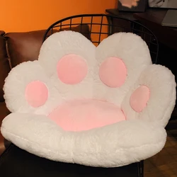 Office Sofa Back Pillow Embroidered Cat Paw Seat Cushion Pillow