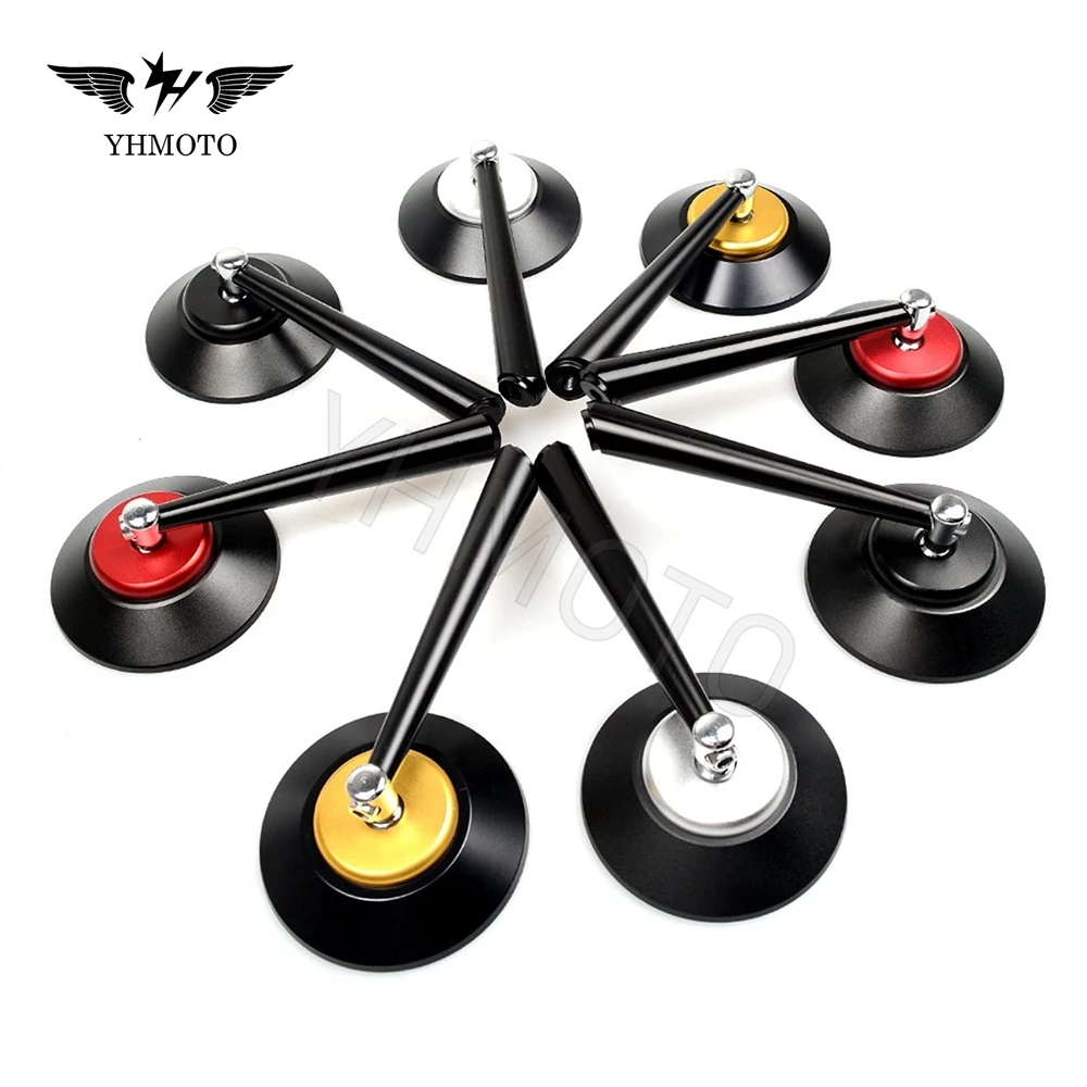 Motorcycle Motocross Parts Round 8mm 10mm Motorrad Spiegel Rear View Side Mirror For Ducati BMW Kawasaki Benelli Yamaha