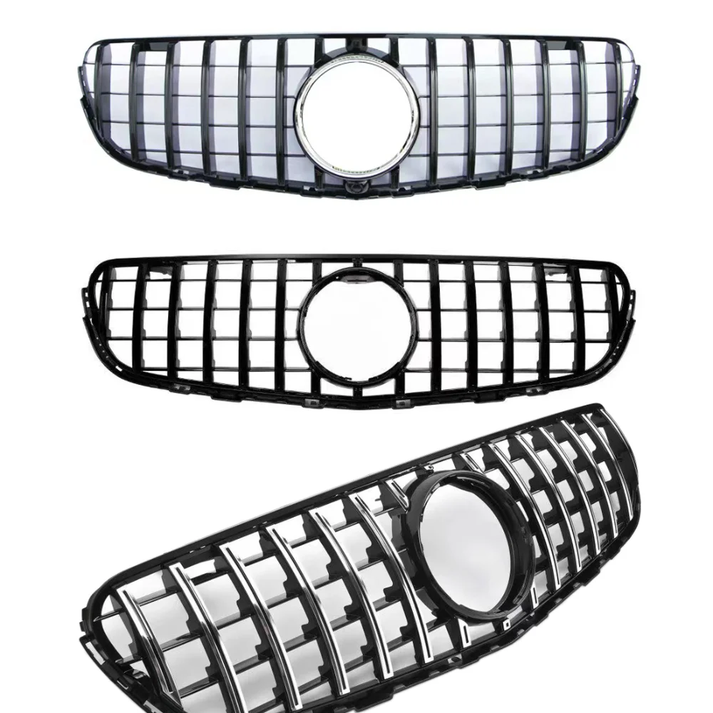 Front Bumper Grille GT Style Grill For Mercedes Benz GLC Class W253 X253 2015-2019 Accessories