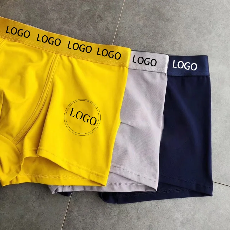 Трусы-боксеры мужские из 100% хлопка, модное нижнее белье, однотонные, большие размеры