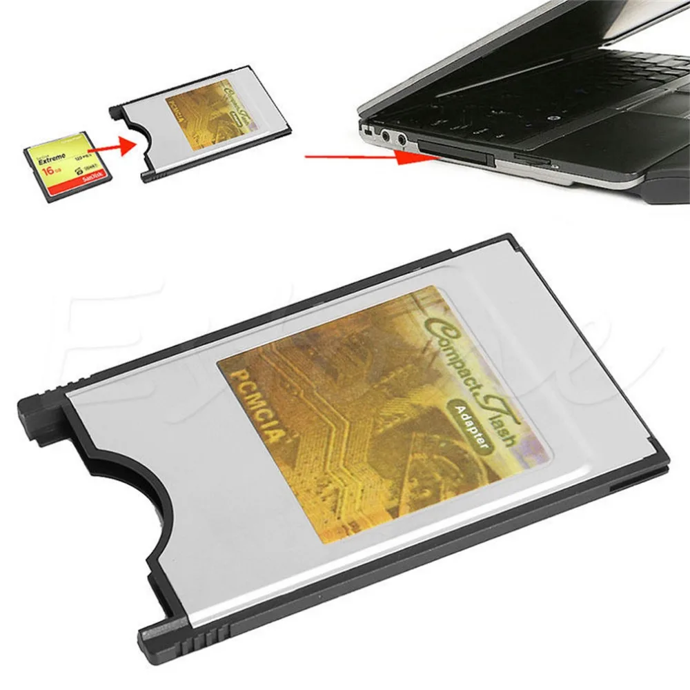 Quality High Speed Stainless Steel Housing Internal 68 Pin PCMCIA Compact Flash CF Card Reader Adapter For Laptop