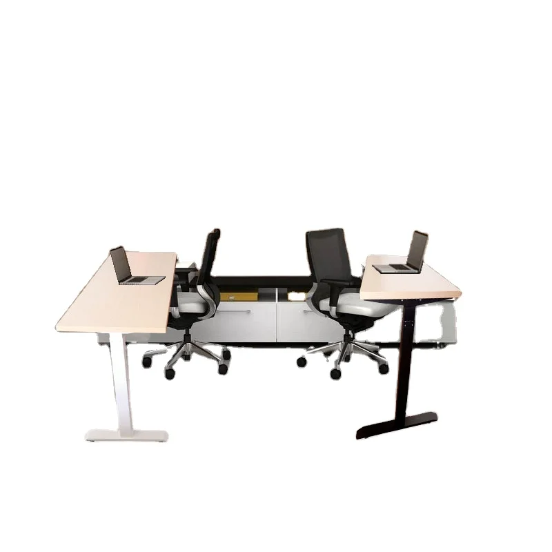 Ergonomic height-adjustable computer desk for home or company office