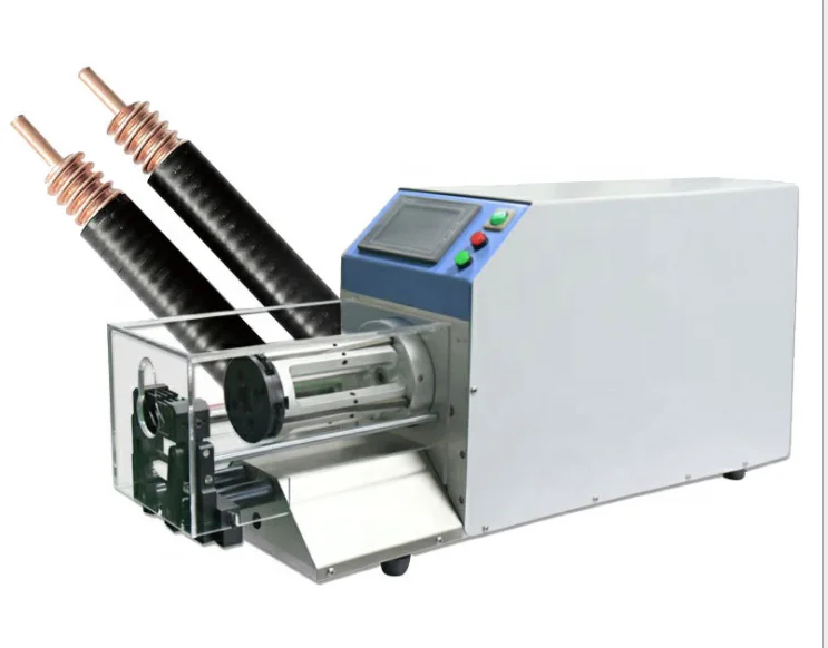 RG6/RG12 Coaxial cable cutting& stripping machine ; High Quality Semi-automatic coaxial wire stripper
