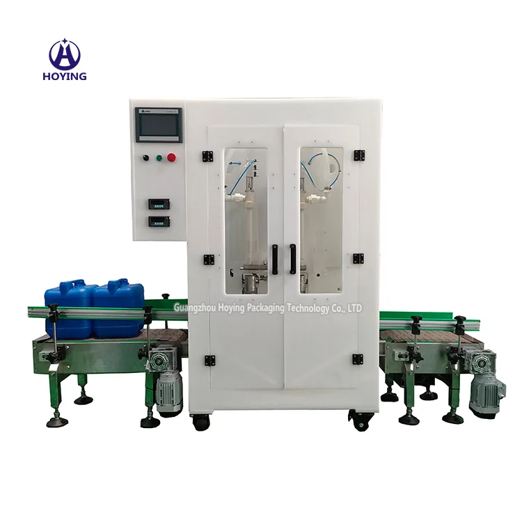 Automatic liquid soap bucket pail jerry can refilling detergent cleaners drum filling machine 5L-25L production line