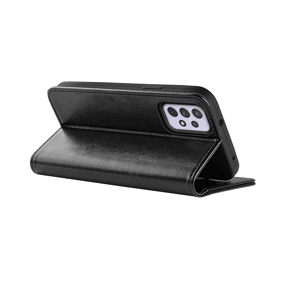 Кожаный чехол-книжка Crazy horse для Samsung Galaxy A73 4G чехол с отделением карт