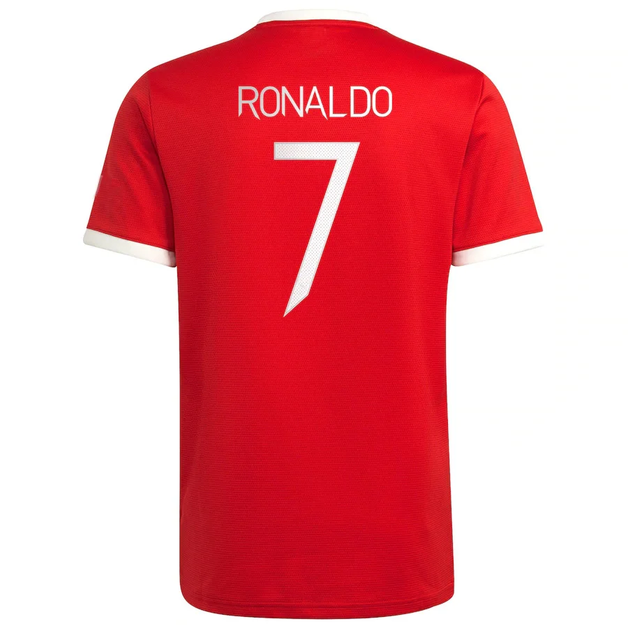 Оптовая продажа, новинка, футболка с Роналду, версии фаната, Джерси 2021, 2122, Домашняя футболка, футбольная рубашка, футболка, футболка, высокое качество тайского производства