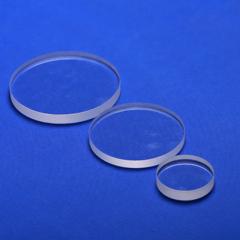 Hand-made round quartz glass round transparent quartz plate quartz window piece