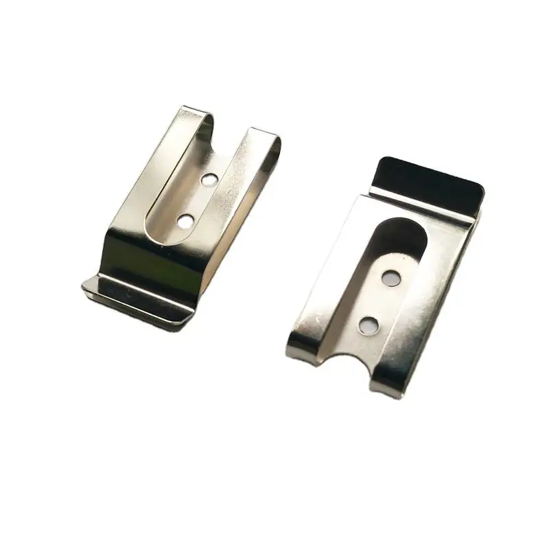 Fast Dispatch High Quality Factory Price Universal Metal Spring Steel Nickel Silver Color Holster Belt Clip