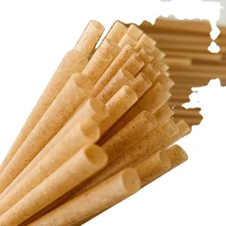 Natural 100% biodegradable sugarcane bagasse straws eco-friendly PLA drinking straw
