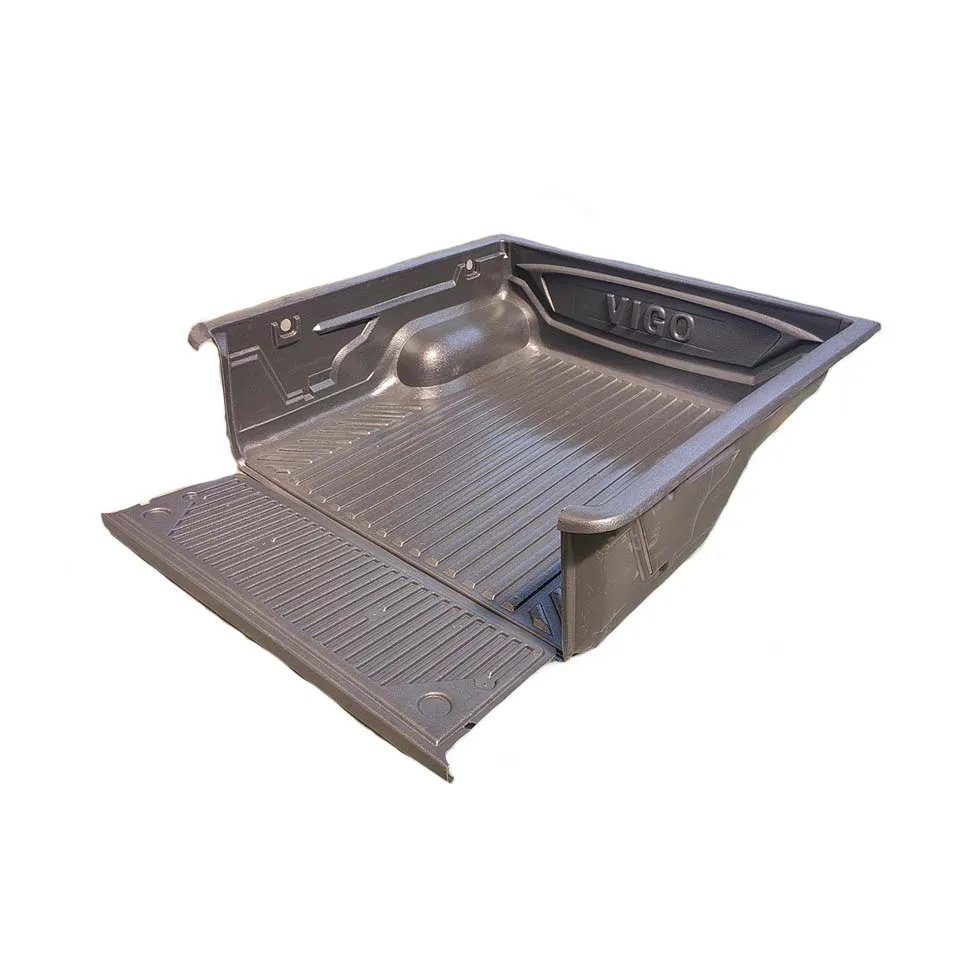 Custom HDPE pickup truck bed liners for TOYOTA HILUX REVO VIGO SR5 double cab crew cab tailored tub box liner rubber bed mats