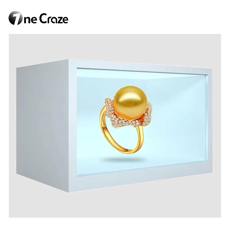 Multi size customization 3d holographic touch screen box 3d hologram interactive transparent lcd display showcase holobox
