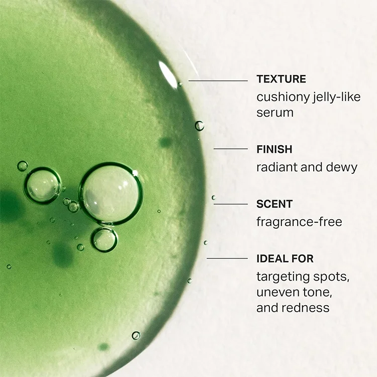 Chlorophyll Discoloration Serum 1% Alpha Arbutin Licorice Root Reduced Redness Improves Uv Damage Lifting Serum Face Care