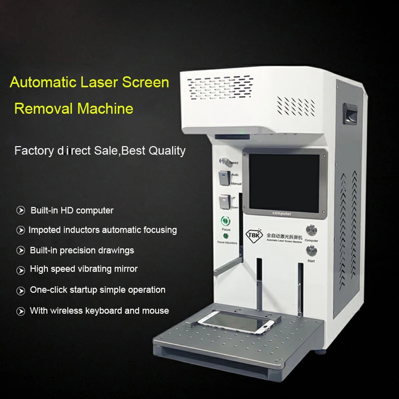  TBK Новый TBK-958A автоматические лазерные машины 3 в 1 для iPhone заднее стекло разделения логотип маркирующая гравировальная