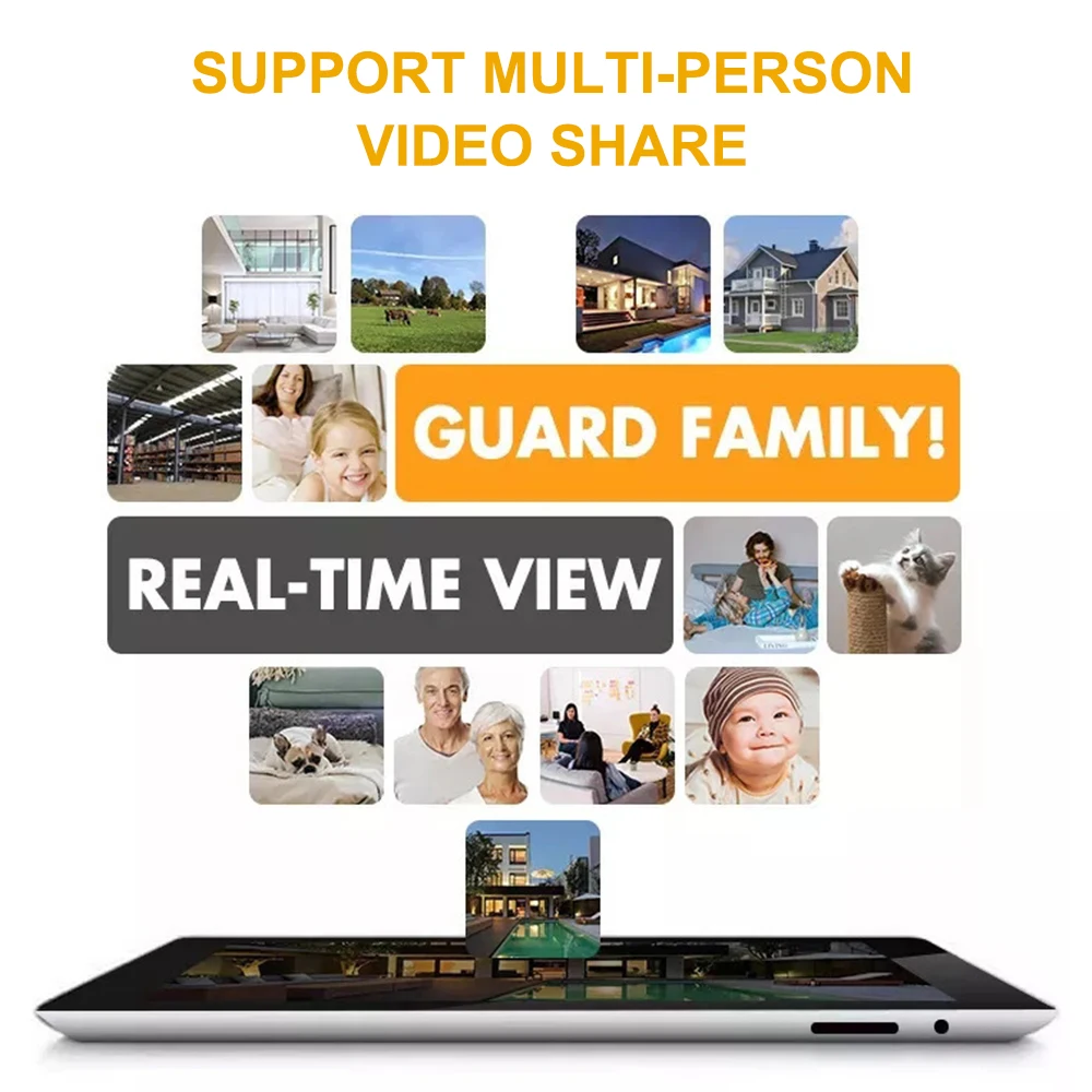 Home Cameras 360 Waterproof Night Vision Security Solar Light Bulb Wireless Camera Outdoor Professionnel For Home Security