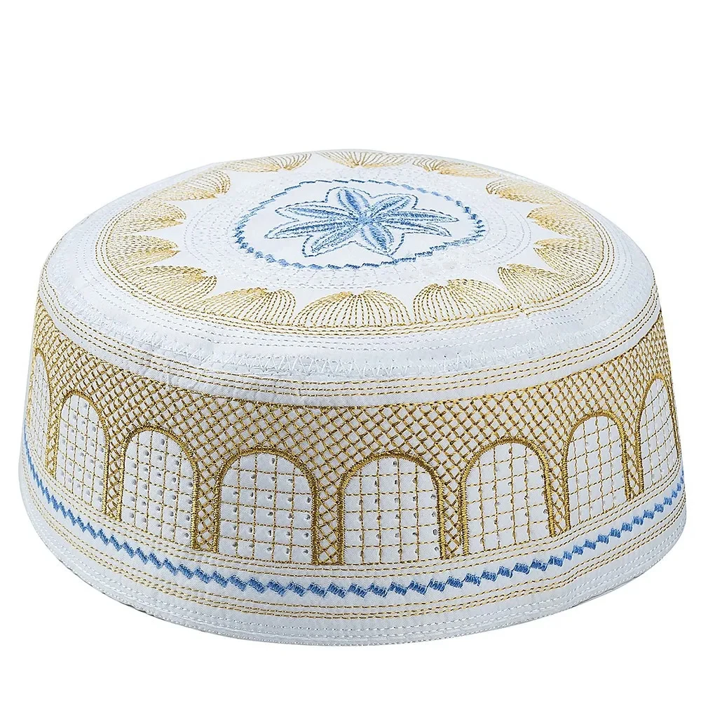 New Pattern Omani Muslim Cap Kufi Hats Skull Muslim Turkish Fez Traditional Cap Nigerian Tradition Afghani