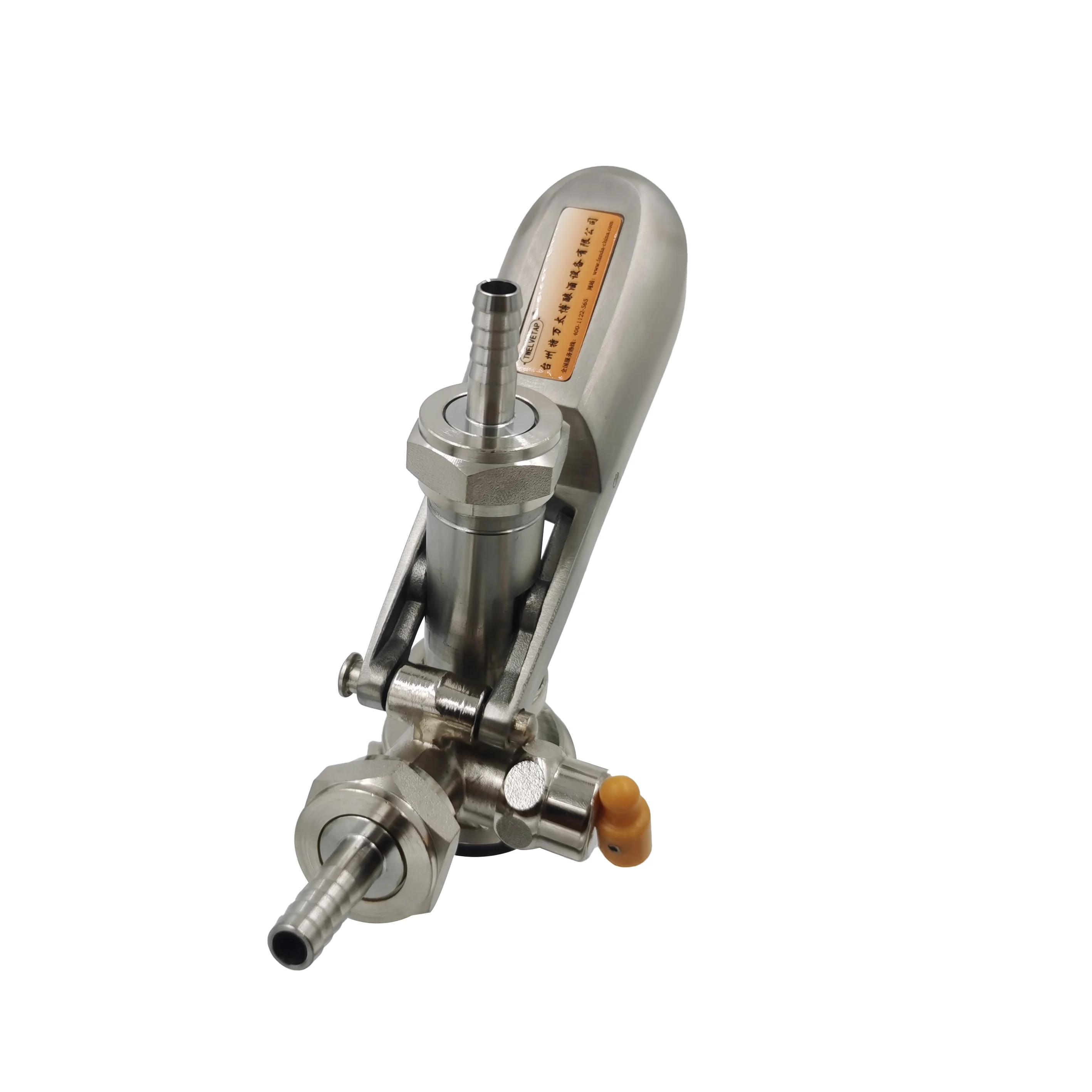 TWELVETAP S-Type Keg Coupler Stainless Steel Homebrew Beer Keg Tap Coupler Draft Beer Dispenser For Wine Brew Bar