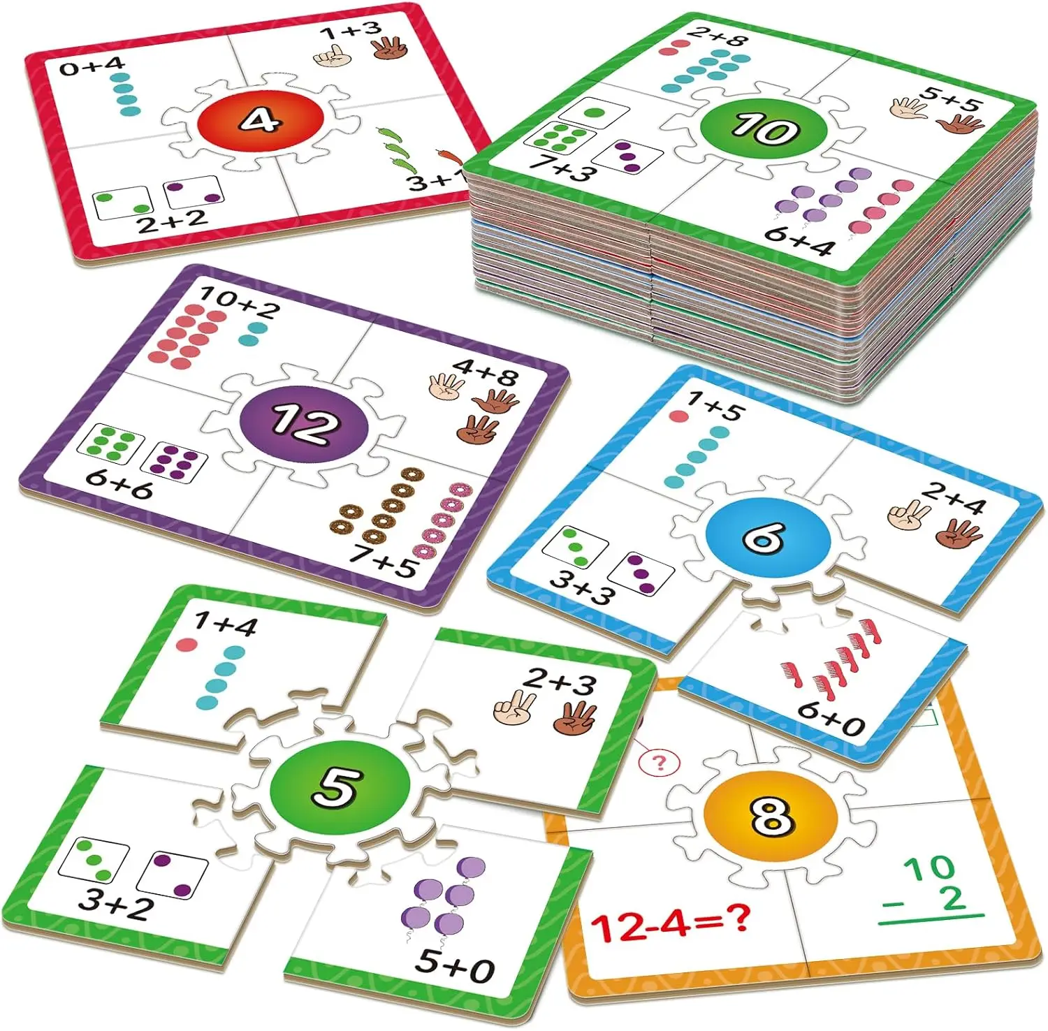 Math Games for Kids 5-7 Addition and Subtraction Educational Games Math Puzzles Manipulatives for Preschoolers