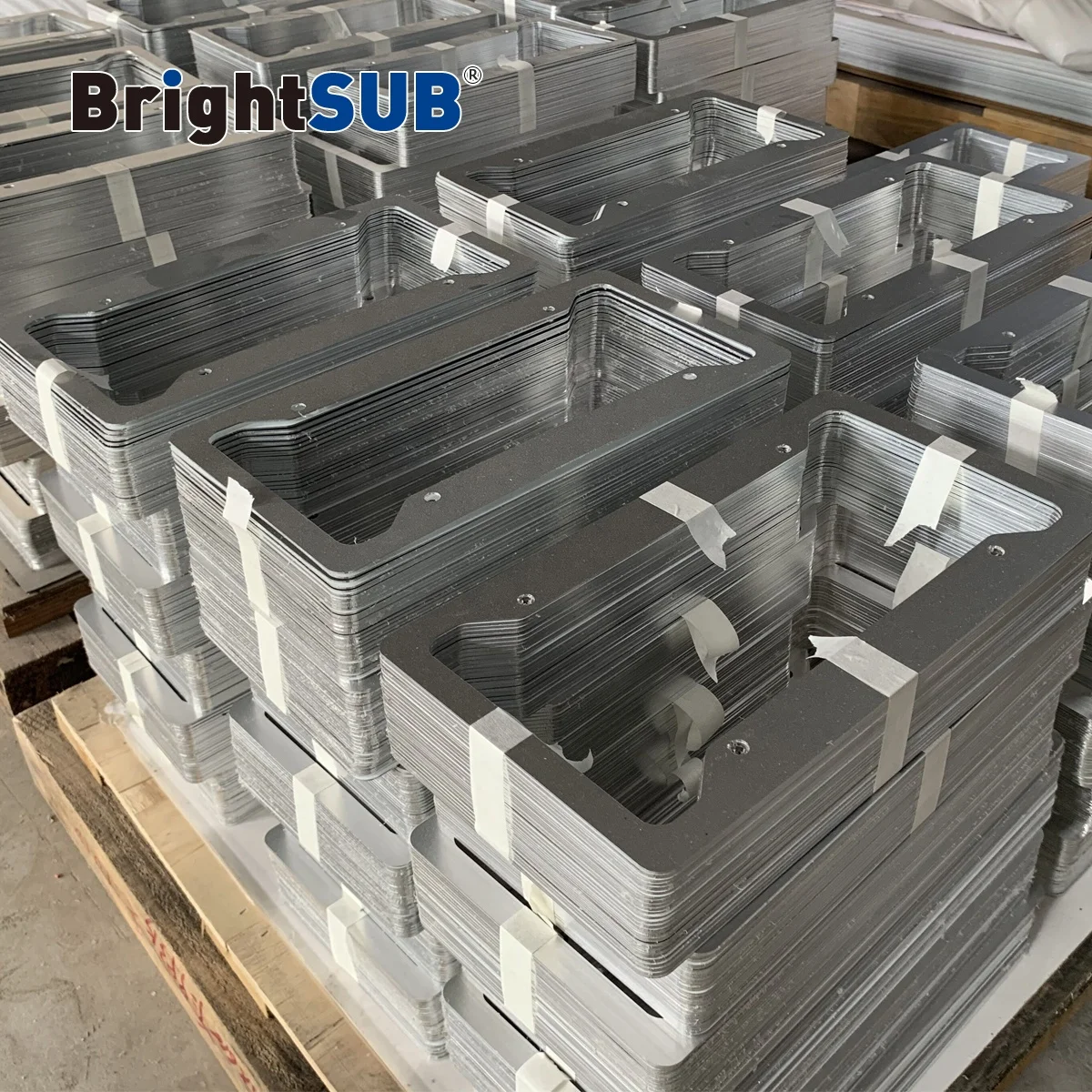 LS-CLF001 Sublimation Aluminum License plate frame auto sublimation metal blanks car license plates gloss white printing frame