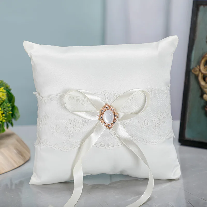2023 Wedding Supplies Ribbons Ring Holder Bridal Pillow Flower Basket