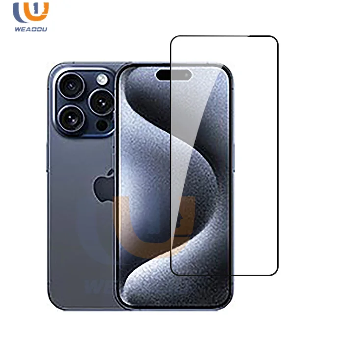 WEADDU Factory screen protector For iPhone 15 Pro Tempered Glass Customize Screen Protector