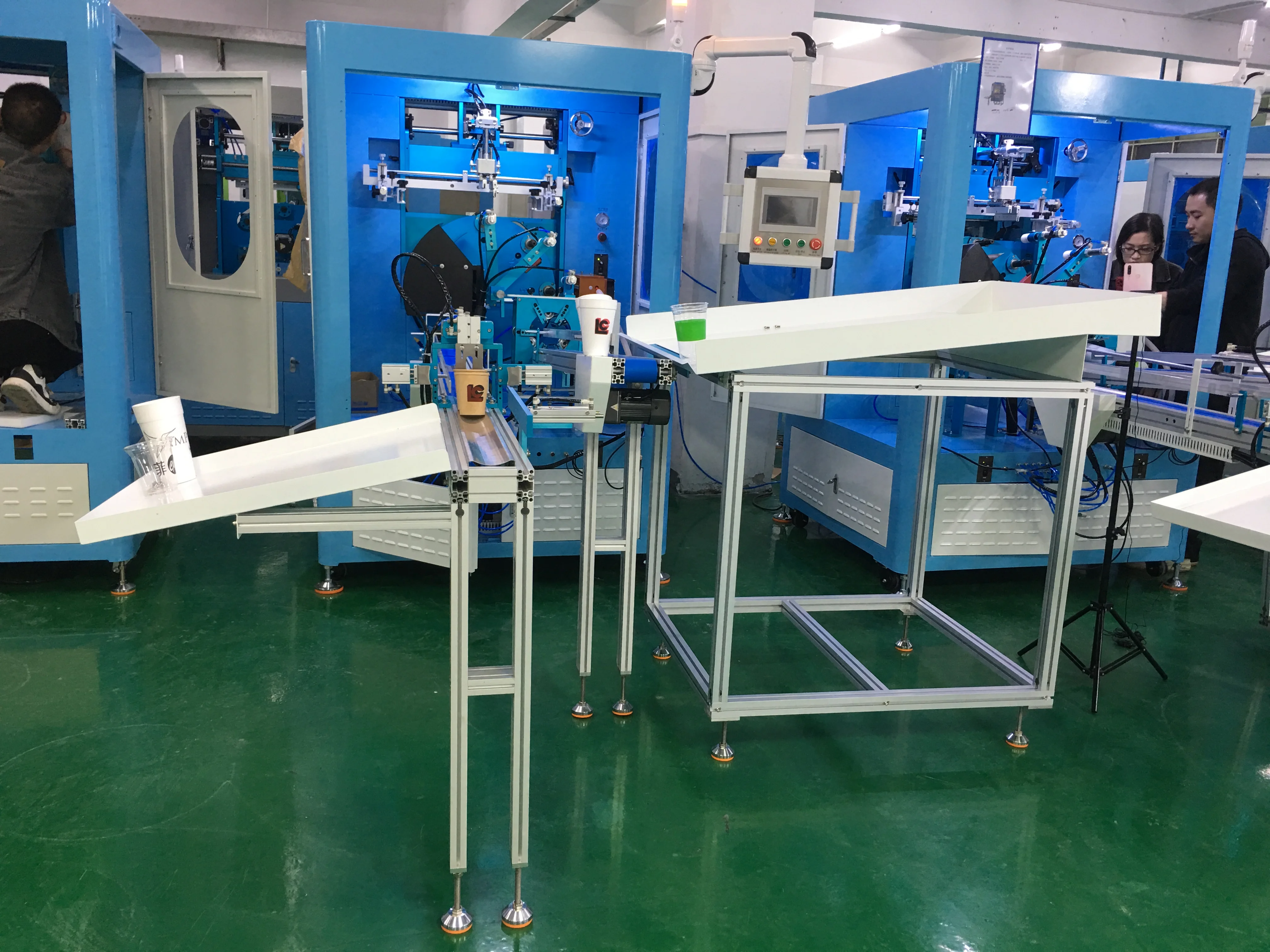 High Precision Full Automatic silk screen printing machine for paper cups with UV Drying and IR Drying for Milk Tea /Coffee Cup