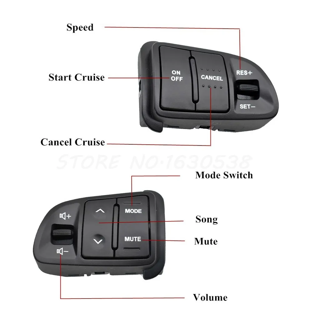Multifunctional steering wheel control buttons for kia sportage sl backlit car