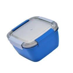 Portable Salad Lunch Container Salad Bowl 3 Compartments BPA-Free Lunch Box With Dressing Cup,Large Bento Box Lunch Box Plastic