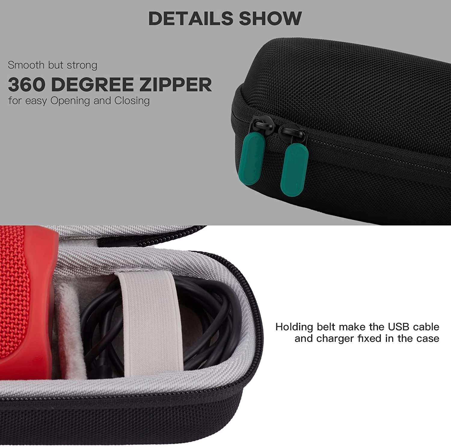 Factory directly sell EVA case Hard  Storage Wireless Sound Carrying Case blue tooth speaker case  for Speakers Audio