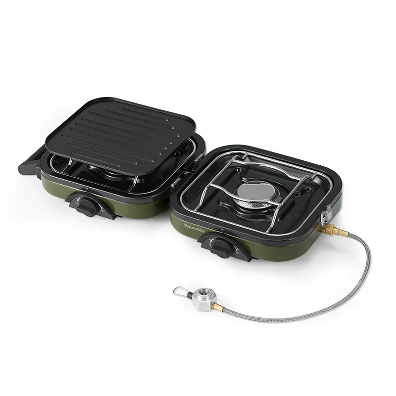 Dual Fire Folding Gas StoveOutdoor Portable Cooking Equipment Camping 2300W Cookware Stove
