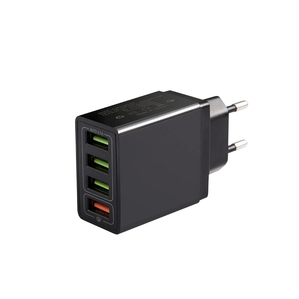 SIPU 3.1A Quick Charge 3.0 Fast Charger UK Plug 4 Port Usb Wall Charger for iPhone UK Plug QC3.0 USB Travel Charger