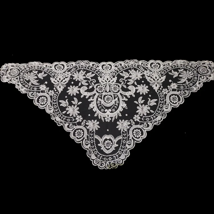Embroidery Spanish Lace Mantilla Catholic Veil Lady Scarf for Lady Head Covering
