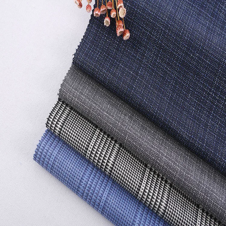 
High end custom Plaid suit wool fabric for suit fashion 
